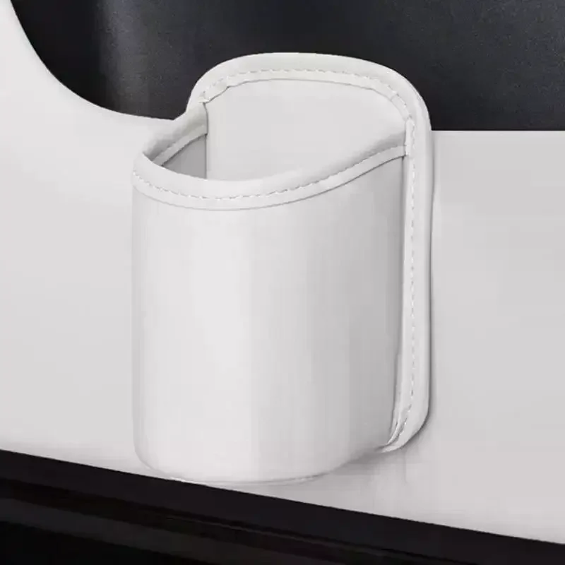 

Автомобильный дверной держатель для чашки, кожаная автомобильная стойка для напитков, ящик для хранения, автоматический держатель для чашки на заднем сиденье, органайзер для аксессуаров для салона автомобиля