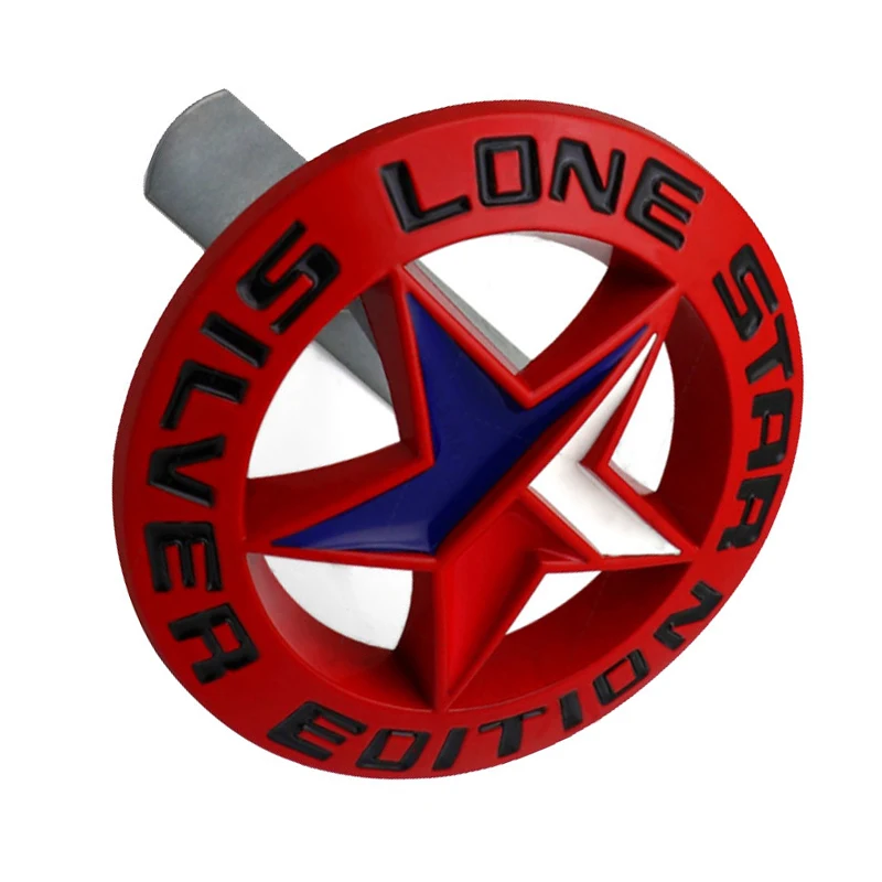 

1 Pieces Car Front Grill 3D Metal Badge Nameplate for RAM Red TEXAS Lone Star Emblem