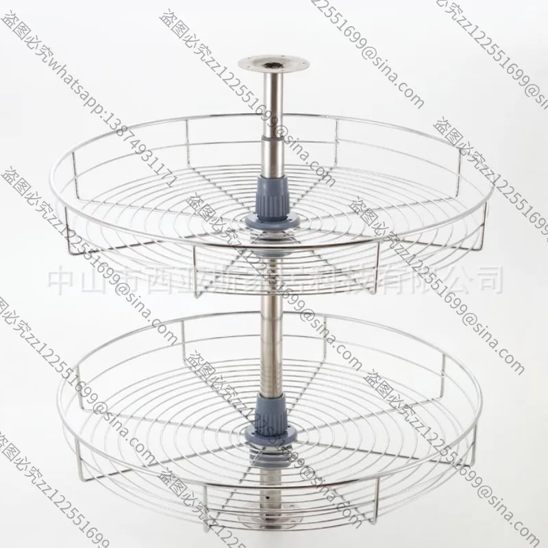 

Suitable for Cabinet Corner Turntable Basket 360 Degree TurntableBasket, Floor Cabinet Corner PullBasket, Double-layer Storage