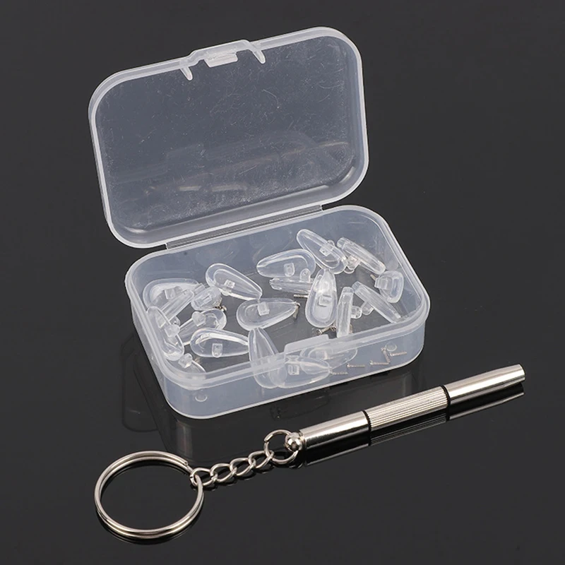 

1Set Silicone Glasses Nose Pad Airbag Soft Non-Slip Air Cushion Boles Eyeglass Nose Pad With Screwdrivers Eyeglasses Accessories