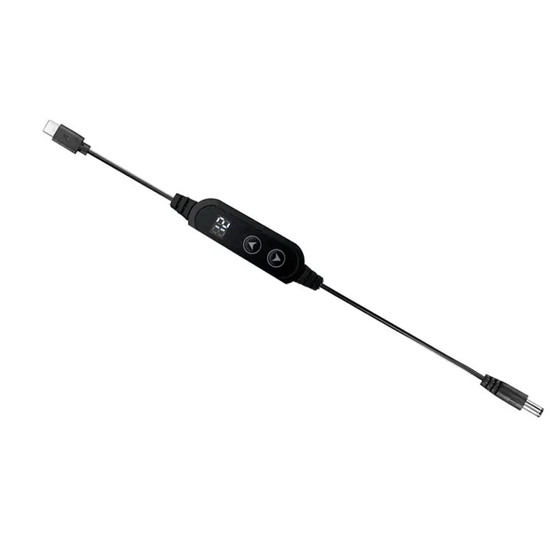 AT29-5X USB C To DC Power Boost Cable Type C To DC PD 65W Fast Charging Adjustable 5V/9V/12V/15V/20V Boost Converter Cable
