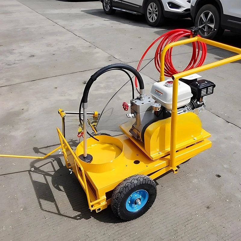 Cold spray road marking machine Automatic road parking space drawing and marking machine Hand push cold spray marking machine