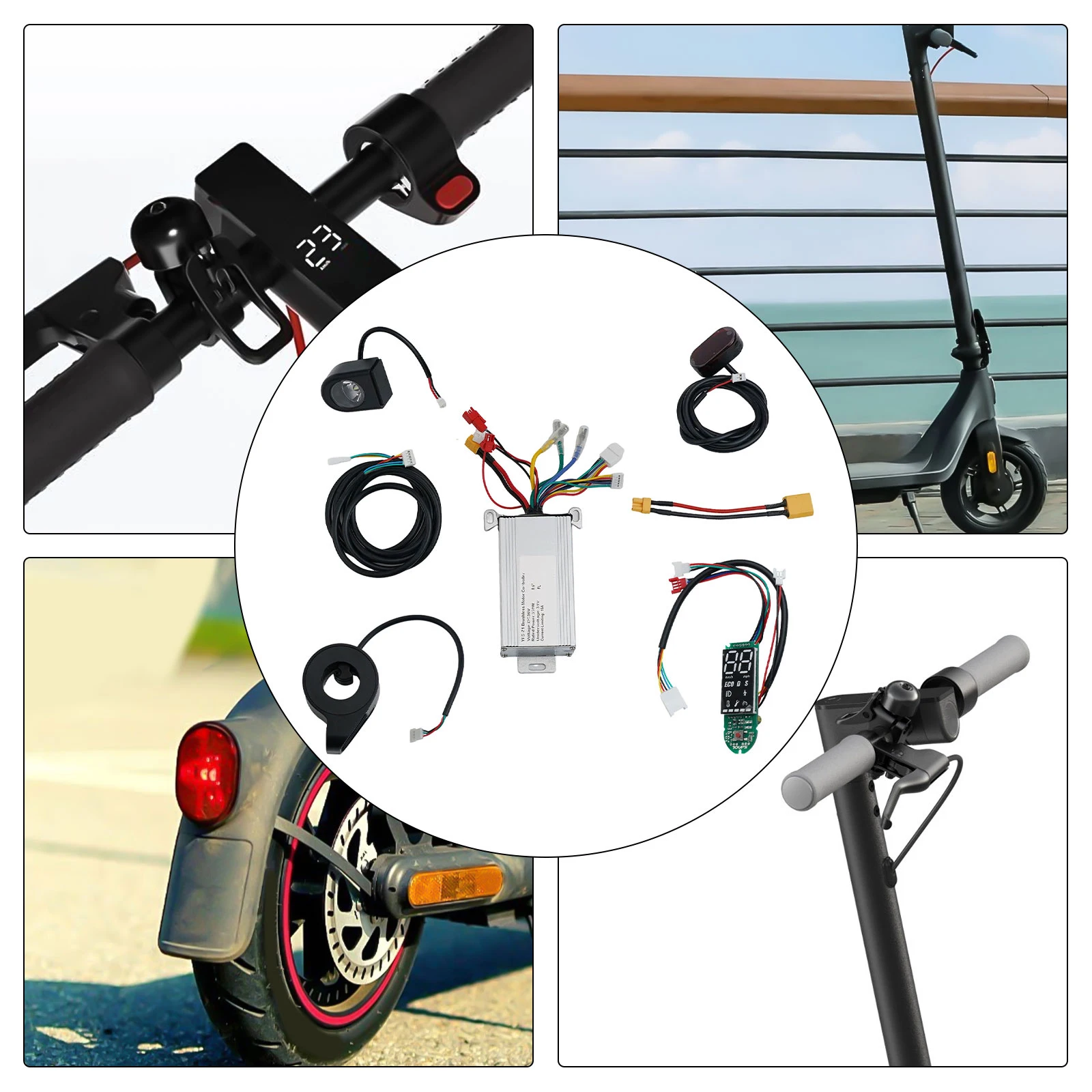 

Communication Cable Controller Meter Controller 116*68*32.2mm 350W Controller Set Wear-resistant Materials Compact Size