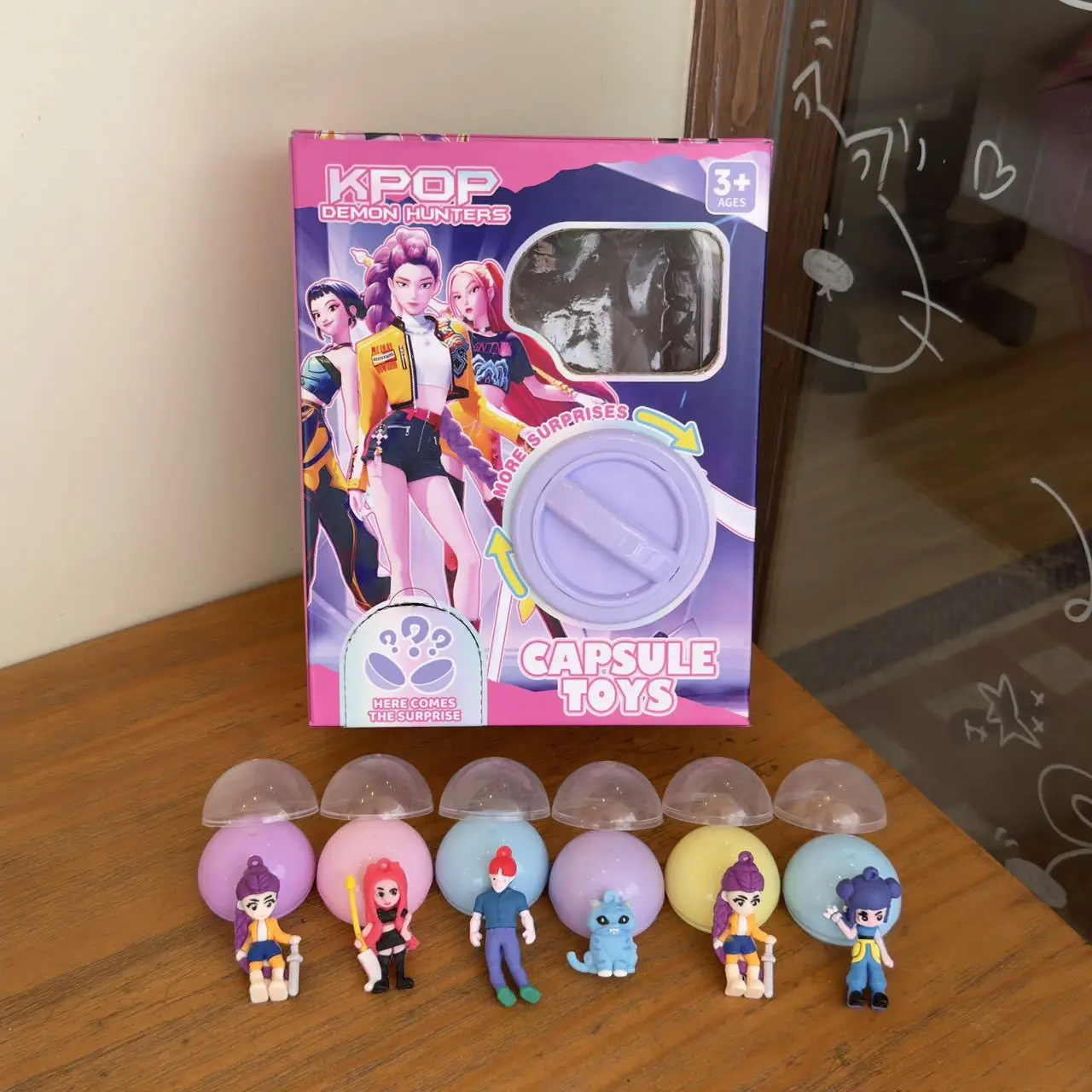 kpop Witch Huntress Twisting Egg Machine Fun Capsule Lottery Decompression Toy Twisting Egg Action Figure Christmas Gifts