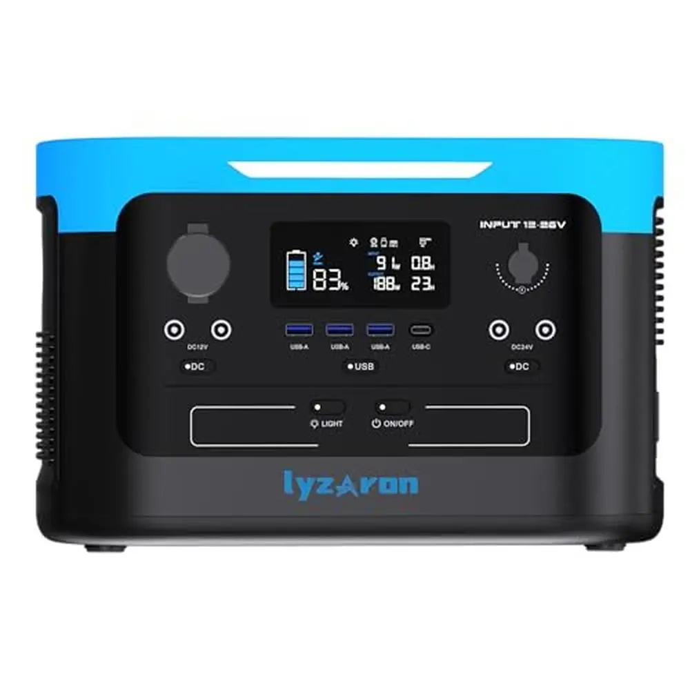 

Portable 1000W Lithium Battery Power Station AC/DC/USB Emergency Generator Home Camping CPAP 923Wh Capacity 110V Output Wireless