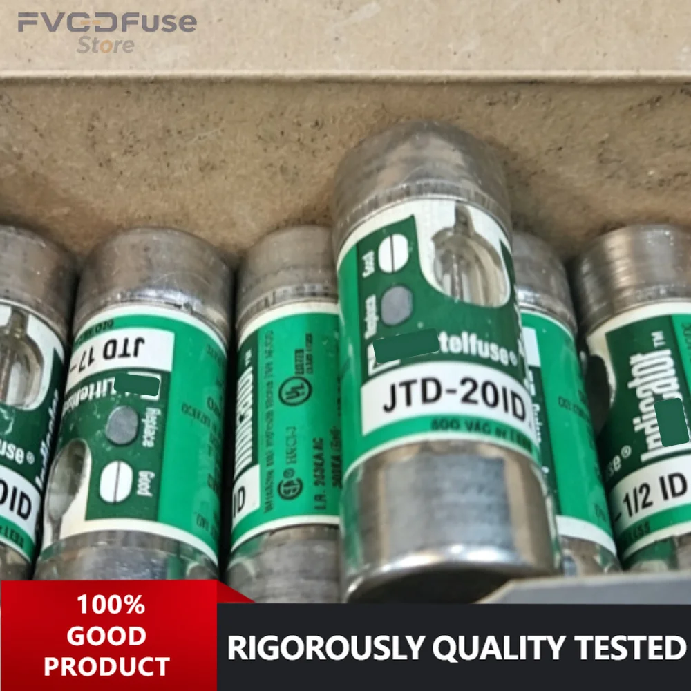 1PCS OEM JTD‑20ID Class J Time‑Delay Indicating Fuse 20A 600VAC Current‑Limiting Industrial Fuse for Motor PLC Protection