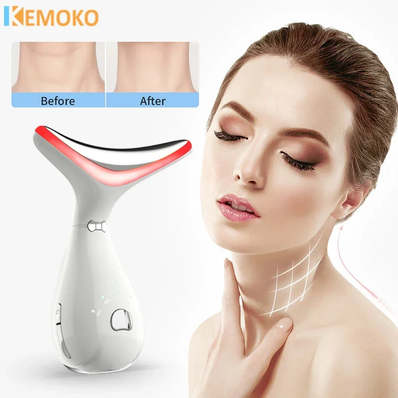 

3 Colors Neck Facial Lifting Device EMS Microcurrent Face Massager Double Chin Remover Lifting Tighten Skin Care Beauty Tool