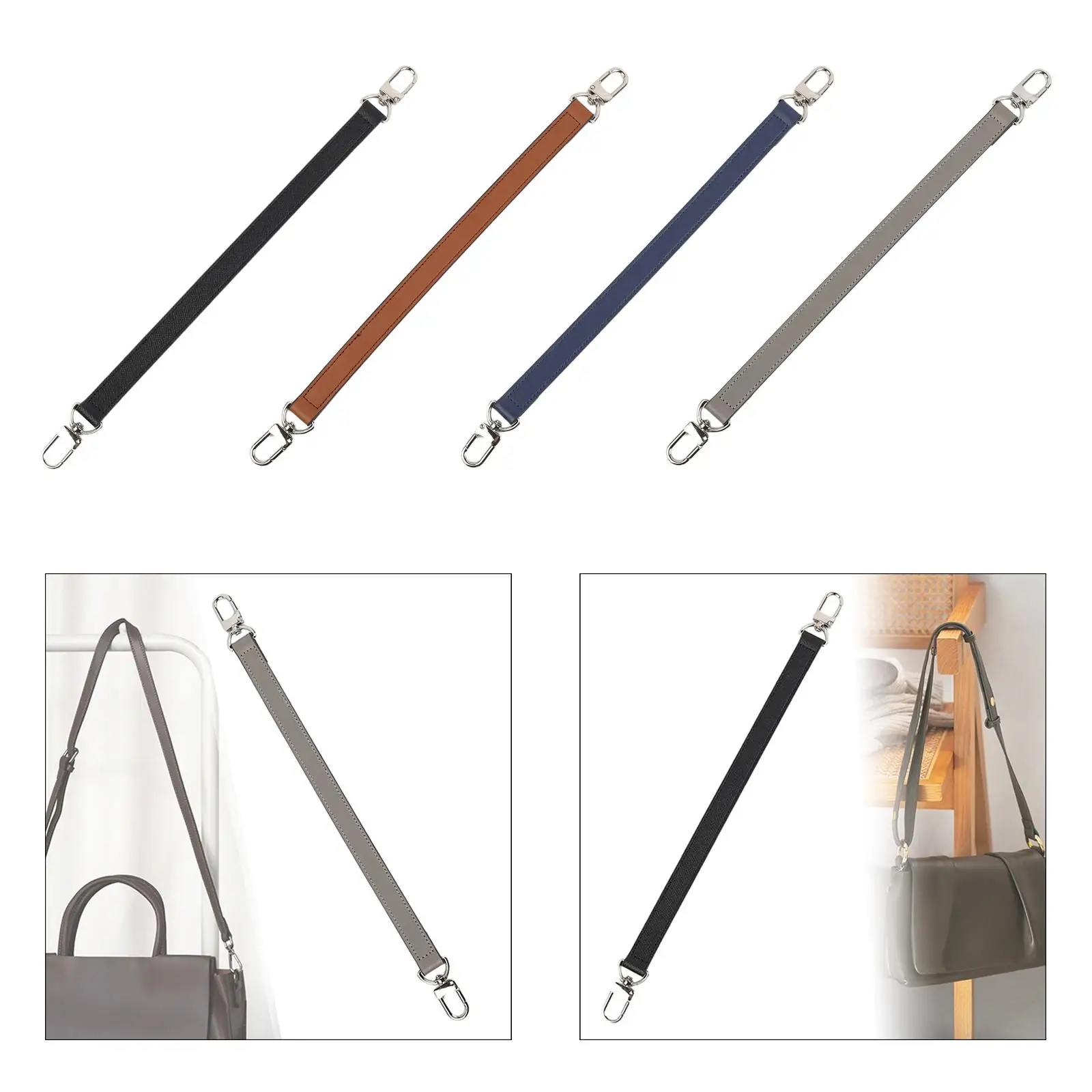 

Handbag Handle PU Leather Repair Replacement Women Bags Strap for Short Bag Gift