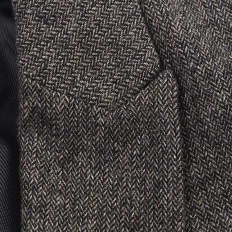 سترة صوف متعرجة متعددة الاستخدامات لخريف وشتاء 2025 أنيقة للحفلات وربطة عنق