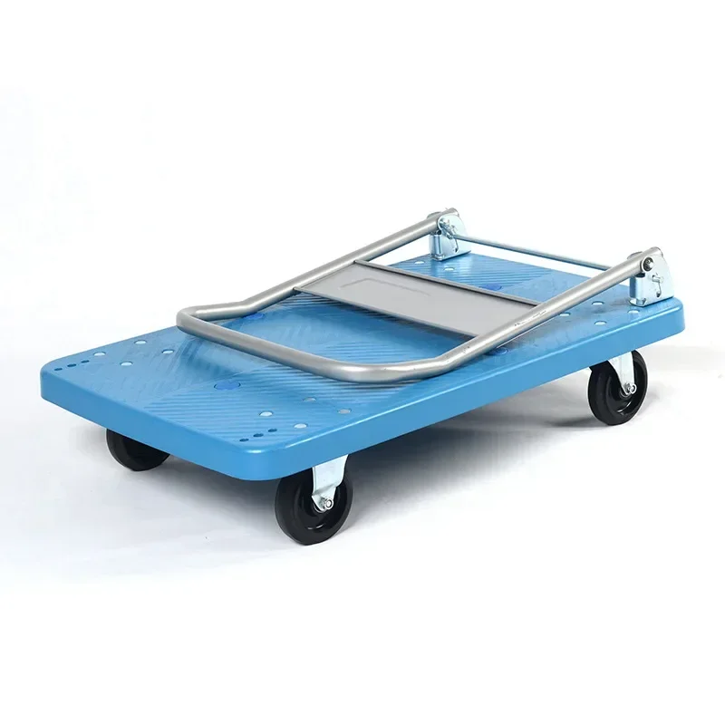 

Folding trolley Single-layer foldable flatbed truck Express truck Flatbed trailer Transportation Small trolley trolley