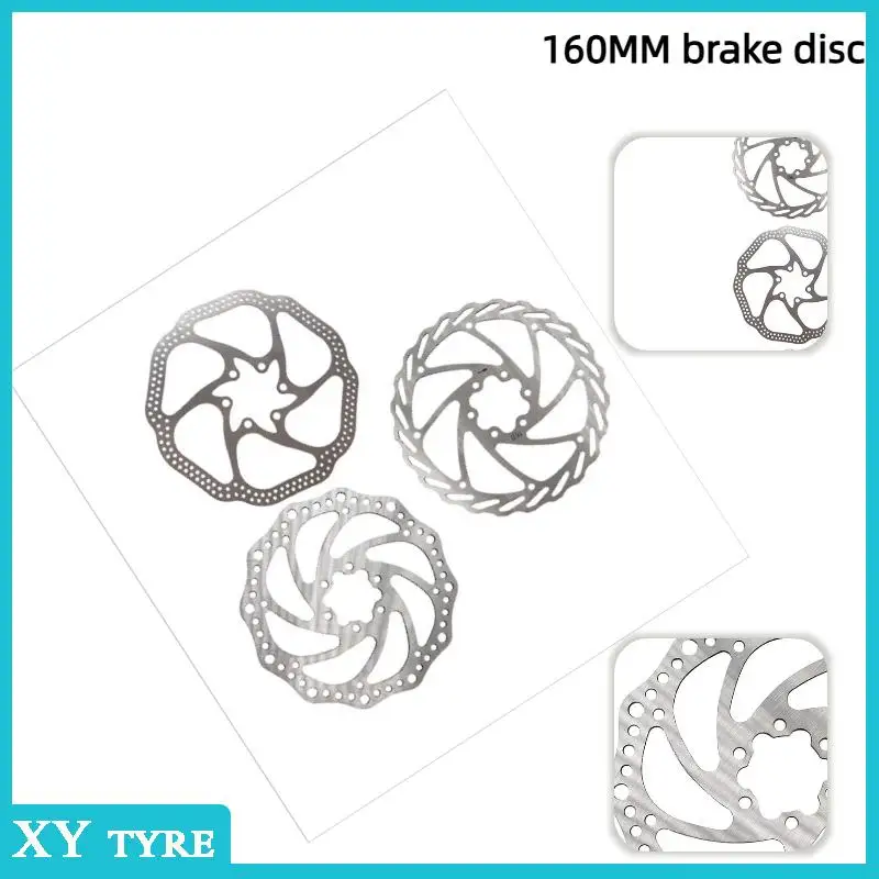 Bicycle Brake Rotors Ultarlight Steel  Efficient Cooling Bike Disc Brake Rotor 160mm Hydraulic Brake Disc Rotor Durable