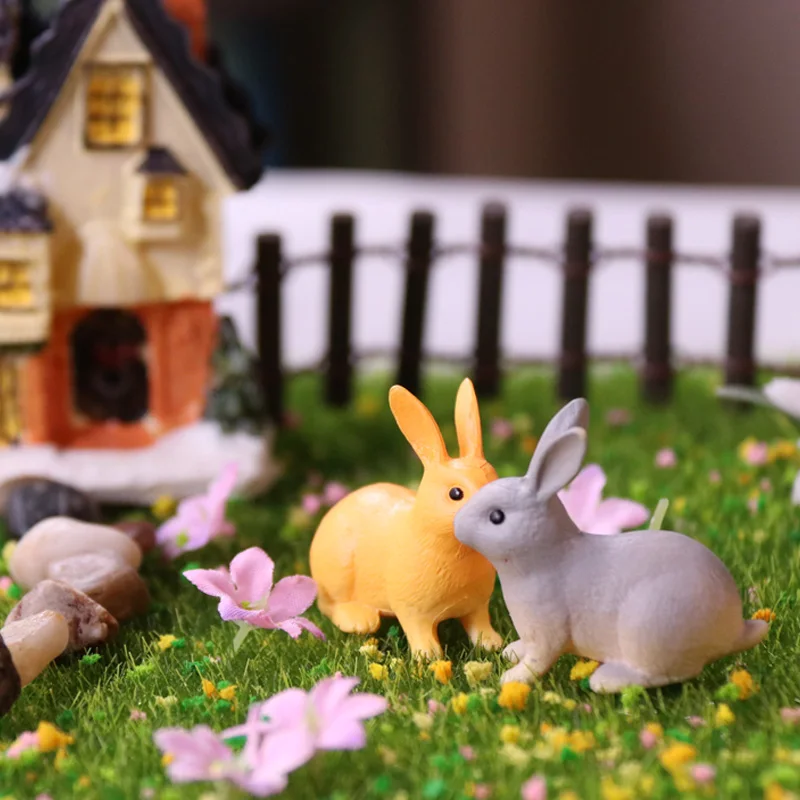 1pcs Moss Micro-landscape Setting Rabbit Running Rabbit DIY Assembly Decoration Succulent Plant Setting