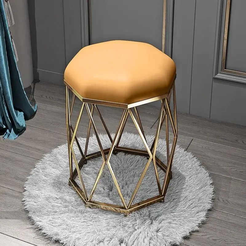 Modern Minimalista Dressing Stool, Maquiagem Stool, Luxury Manicure Chair, Nordic Girl Dining Stools, Mobília do quarto