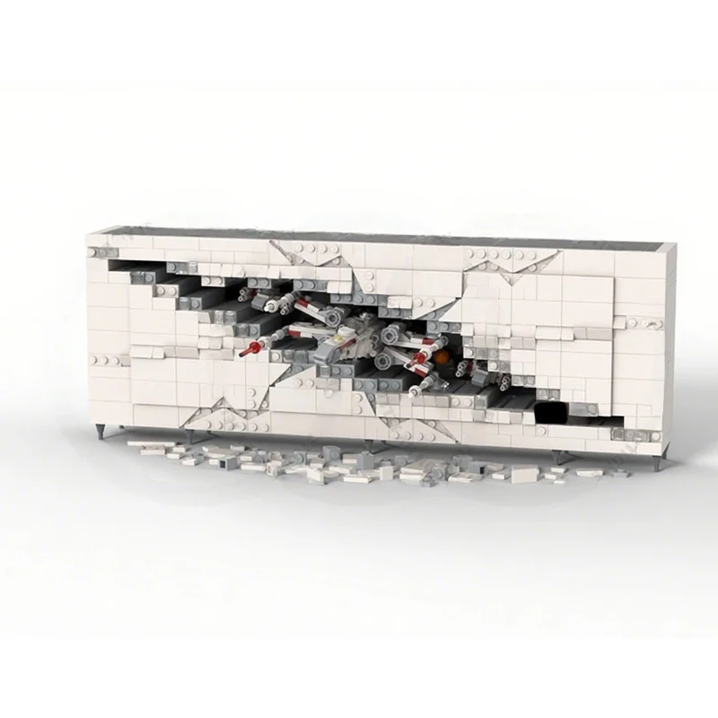 

801PCS MOC Star Battle Micro Diorama Narrow Rift Concept Part 2 DIY Model Building Blocks Miniature Canyon Toys Display Gift