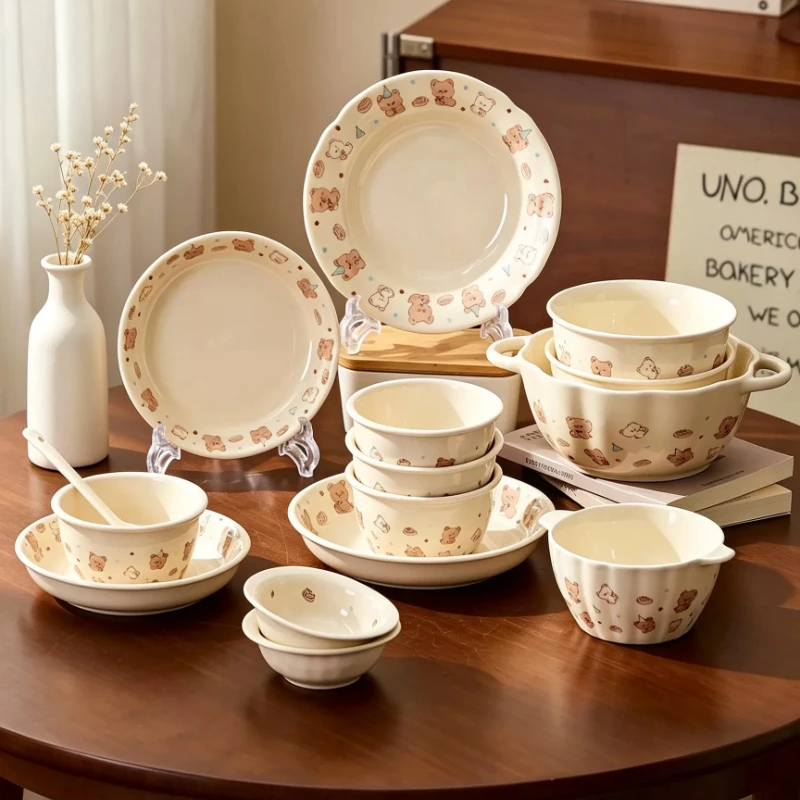 Modern Friendly Dinnerware Sets European Style Kitchen Luxury Dinner Set Christmas Designer Elegant Vajilla Ceramica Dinnerware