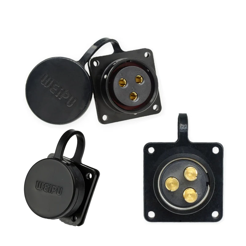 

For WEIPU SA2813/S Waterproof Square Panel Female Socket Jack Electrical Connector M28 2 3 4 7 8 9 10 12 16 17 20 24 26 35 Pin