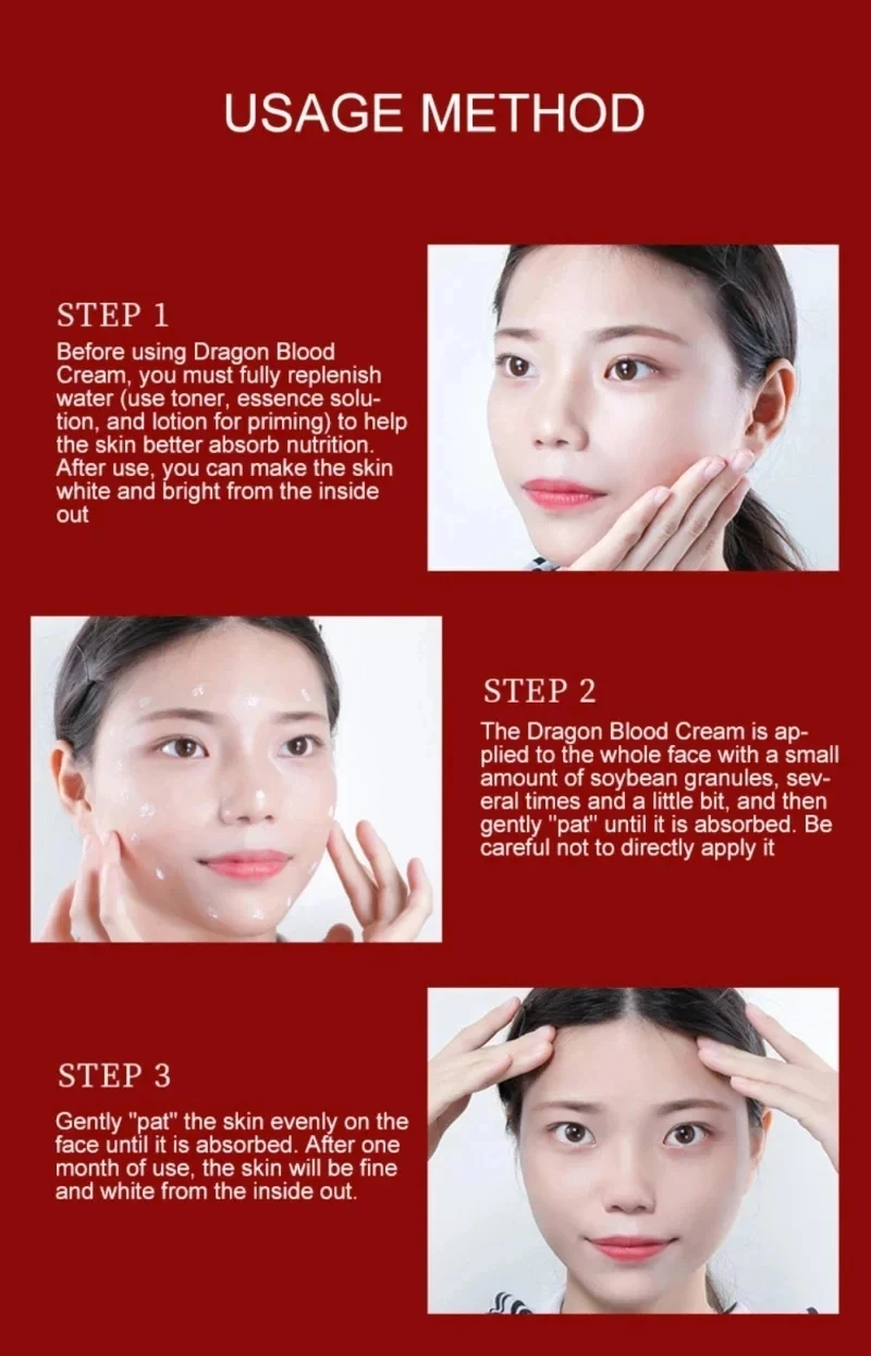 Drachenblut Gesichtscreme Retinol Plazenta Essenz Aufhellende Straffende Hautpflege Koreanische Kosmetik – Detail 5