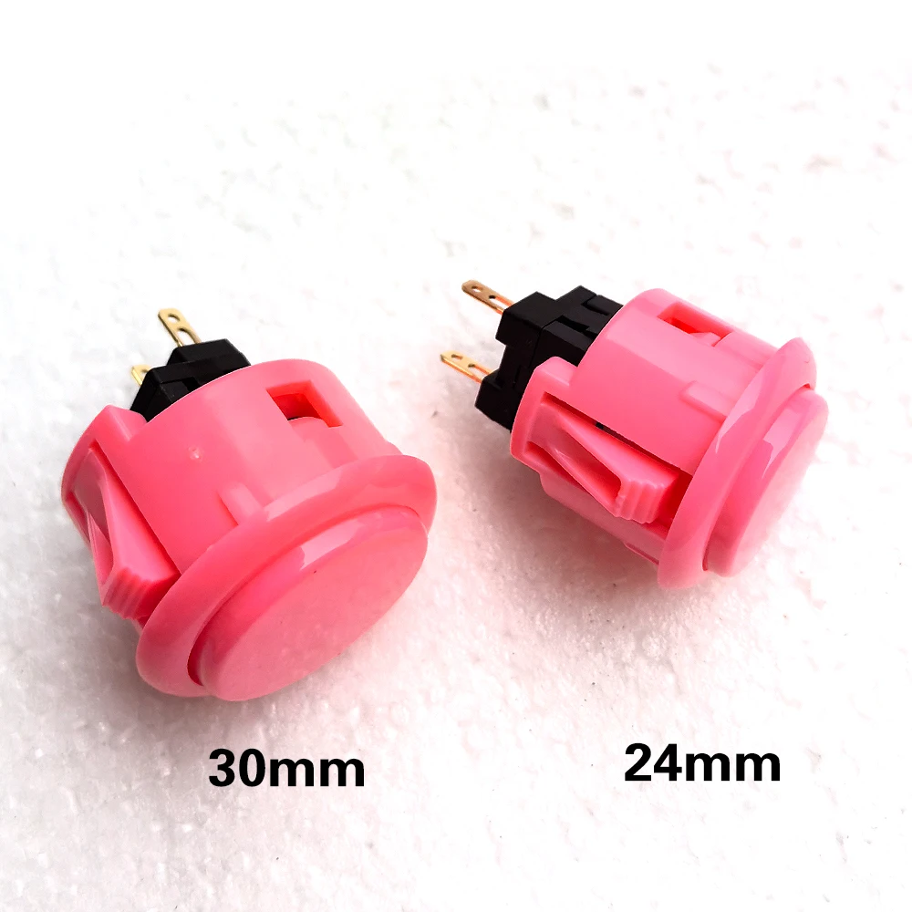 Japan Original SANWA Push Button OBSF 30mm 24mm Coin Neo Geo Board Box Arcade Game Machine Hitbox Controller Joystick DIY Parts