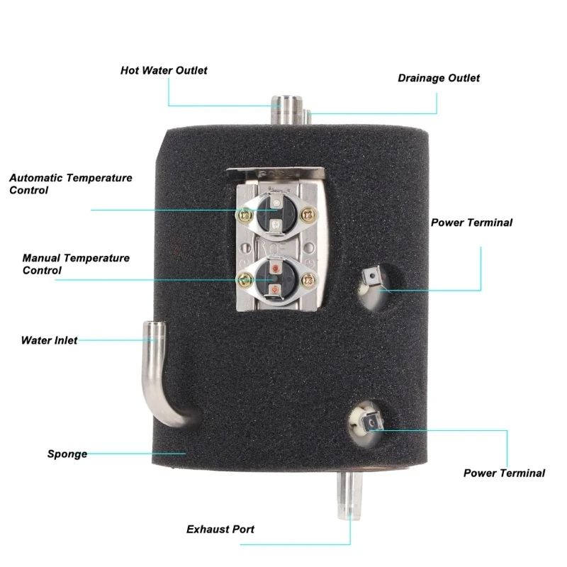 Heating Replacement Part with Visible Port Layout Detail