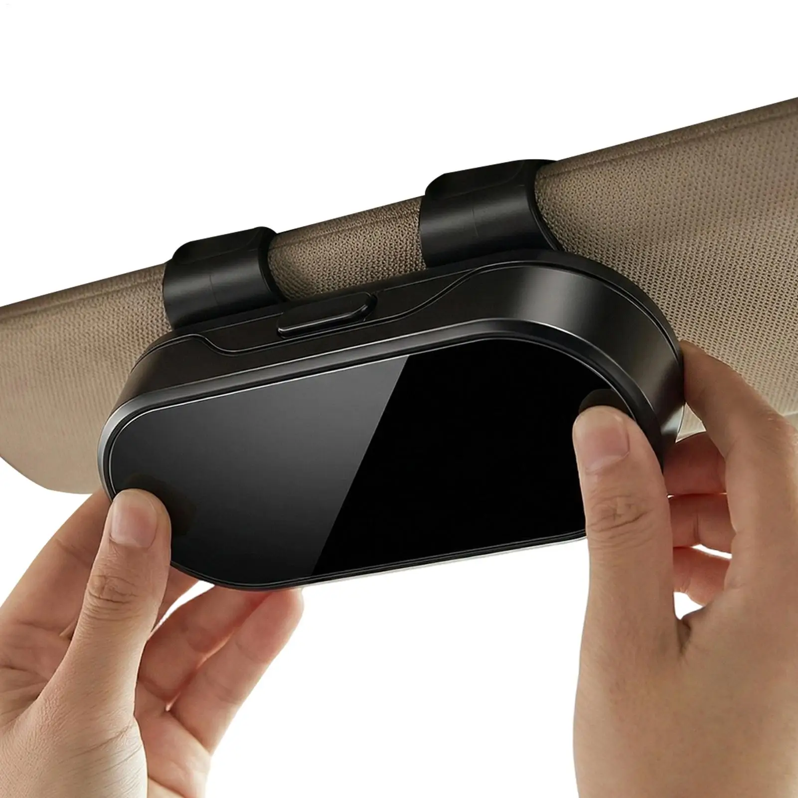 Car Visor Sunglasses Holder Vehicle Eyeglass Storage Case for Truck Sedan SUV Daily Commuting Road Trip Driving Offroad ﻿