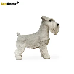 Miniature Schnauzer Imitation Dog Model Car Handicraft Furnishing Household Home Decorations Murals Crafts Ornaments Accessories