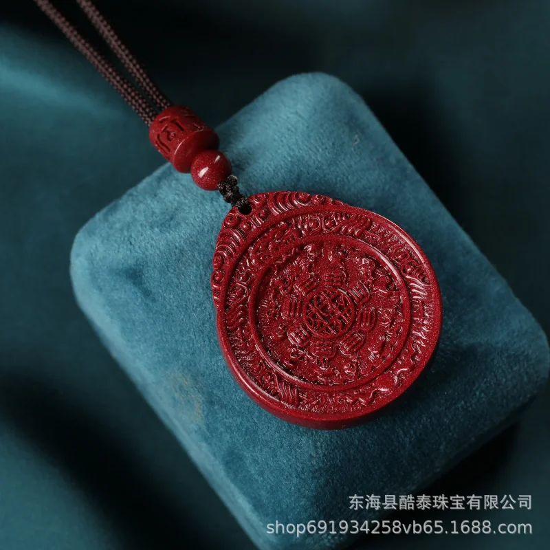 Factory Supply Small Size Protective Talisman Charts Pendant High Content Purple Gold Sand Twelve Zodiac Fashion Pendan