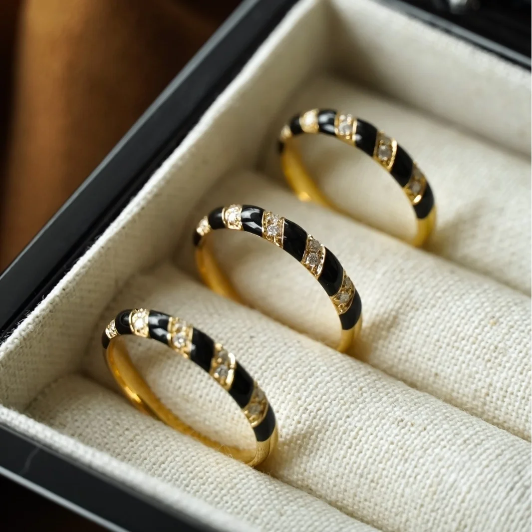 Personality 925 Silver White Black Ceramic Twist Rings Halo Braided Interlocking Creamy Finger Band Two-tones Pink Blue Jewelry
