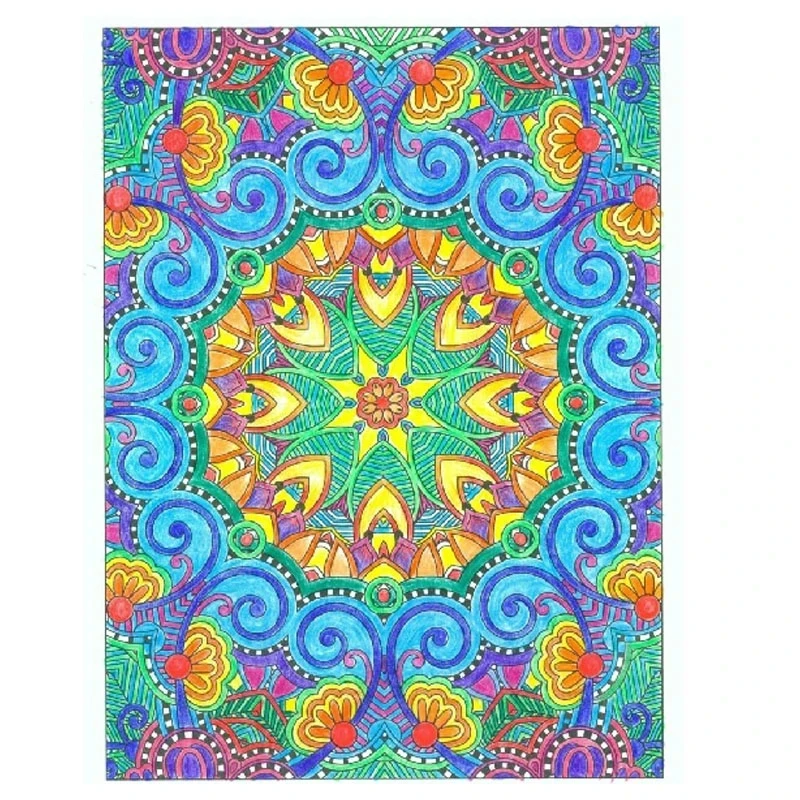 Imagem -03 - Livro de Colorir Anti-stress para Adultos Livro de Arte Criativa Inspiração 50 Mandalas Libros Livros