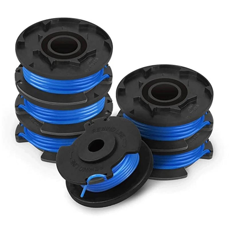 A23T 6 Pack AC14RL3A Replacement Spools for Ryobi One+ 18V 24V 40V Cordless Trimmers, Weed Eater String Auto-Feed