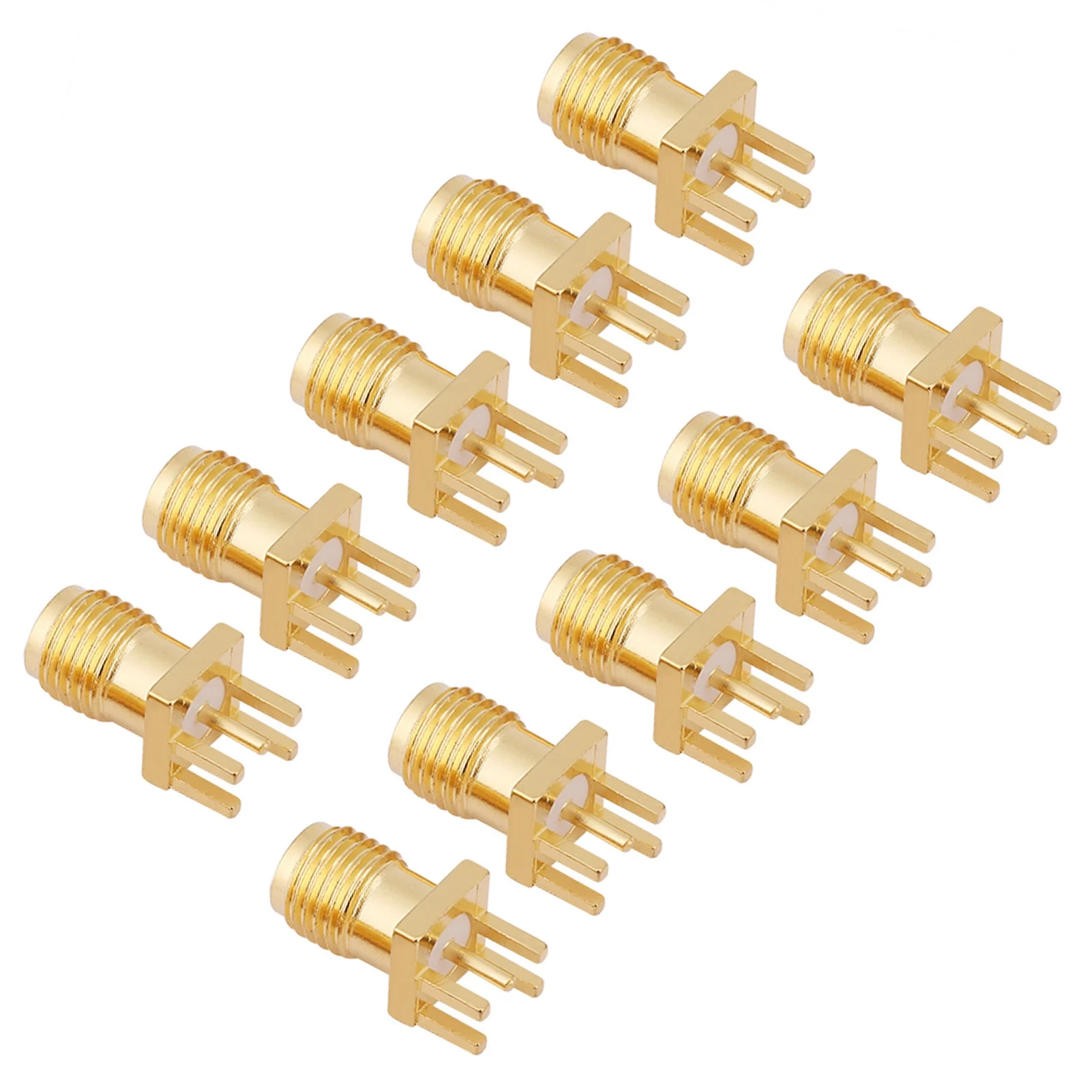 RF موصل SMA المقبس SMA موصل النحاس SMA أنثى قاعدة المقبس جاك PCB جبل 50 أوم RF موصلات SMA أنثى قاعدة