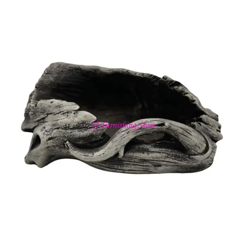 A9LB 인공 유목 다육 식물 파종기 수지 나무 그루터기 조각 소스틱스