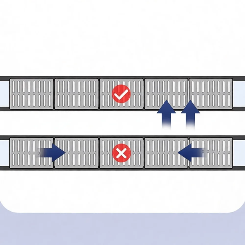 Garage Entrance Gutter Plate Garden Water Drain Grille Sewer Access Lid Anti Clog Heavy Duty Industrial Plastic System