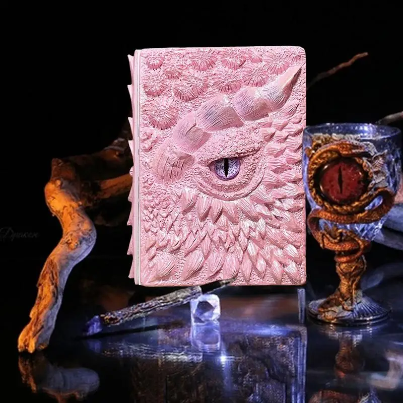 Dragon Eye Notebook Resin Engraving Notebook Embossed Writing Journal For Dragon Lovers Hardcover Travel Notepad Decorative