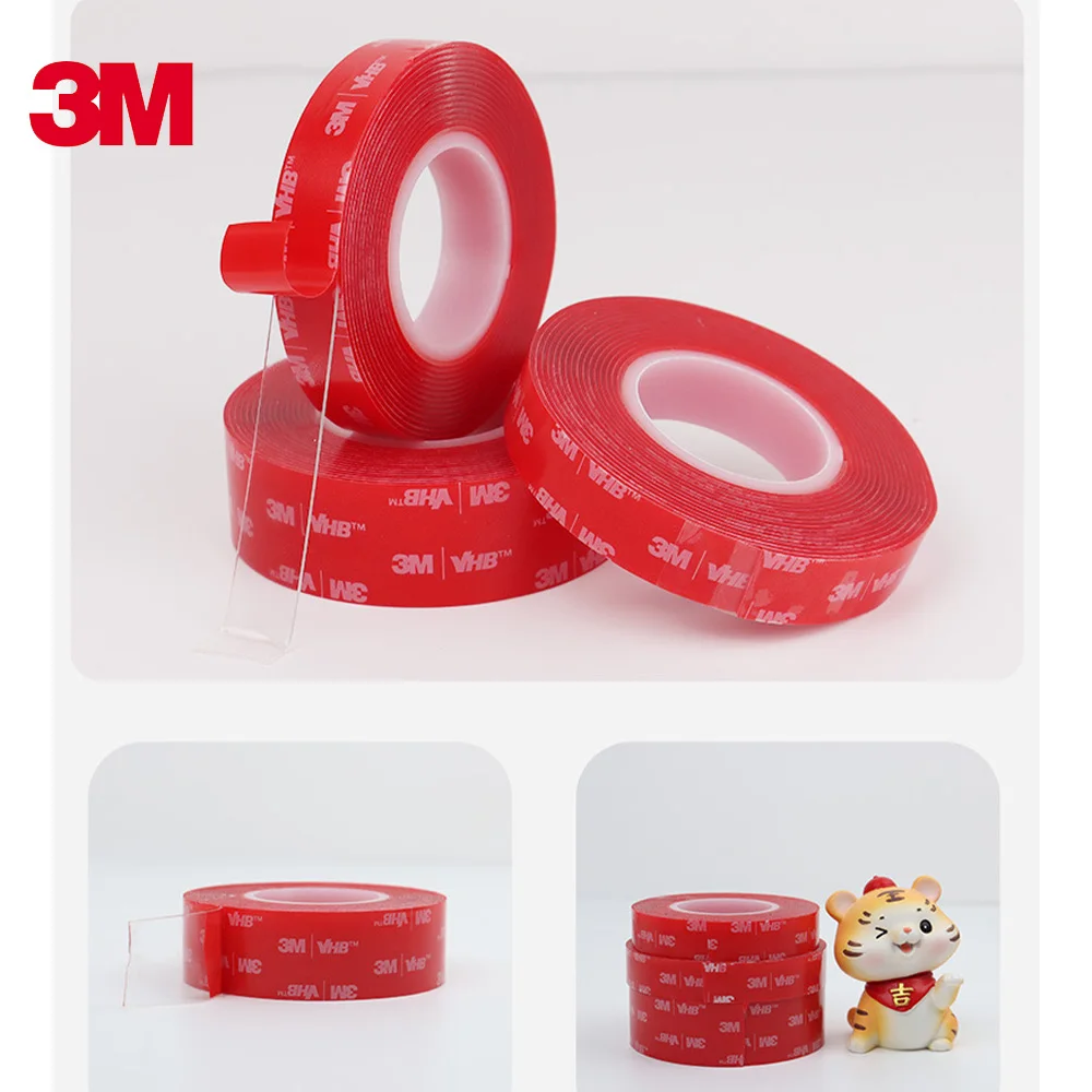 

Двусторонняя лента 3M 4905, прозрачная прочная нано-лента VHB, высокотемпературная водонепроницаемая акриловая двусторонняя лента без следов