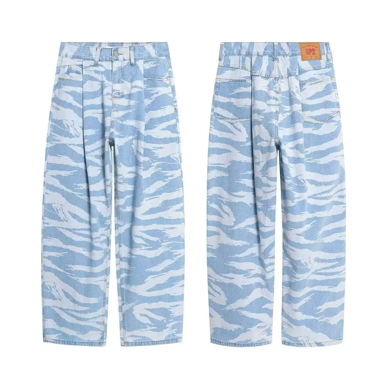 Y2K American Work Pants Retro Camo Casual Summer Thin Lightweight Trendy Cargo Pants