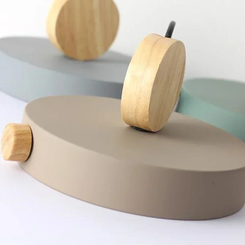 

Simple Dining Room decor Coffee Bar round Disc long strip LED Iron pendant Light Study Living Room Droplight Bedside Nightlight