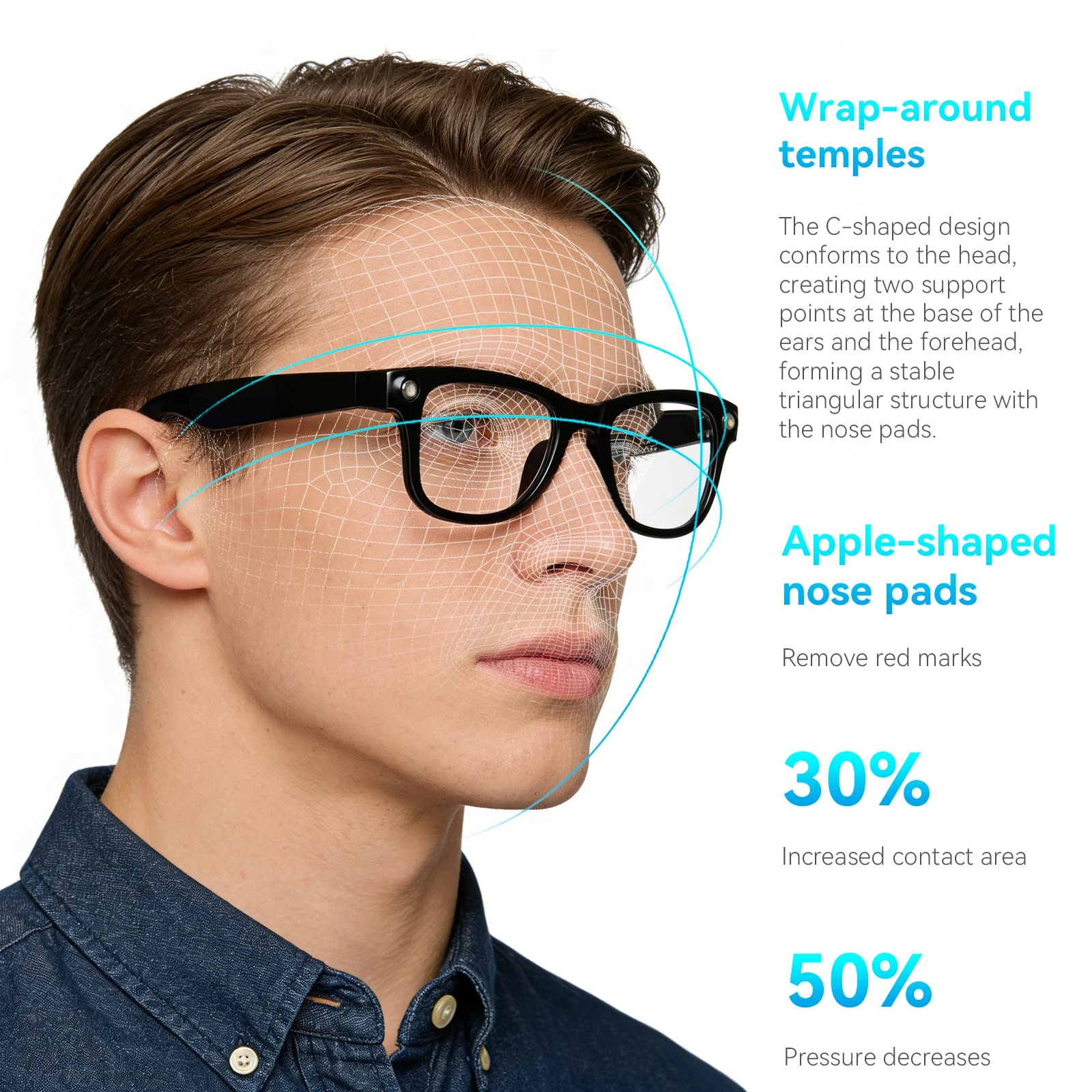 

Умные очки с мощным фонариком, распознаванием фото по ИИ, Bluetooth-вызовами, голосовым помощником и функцией перевода, для мотоциклистов, 2026