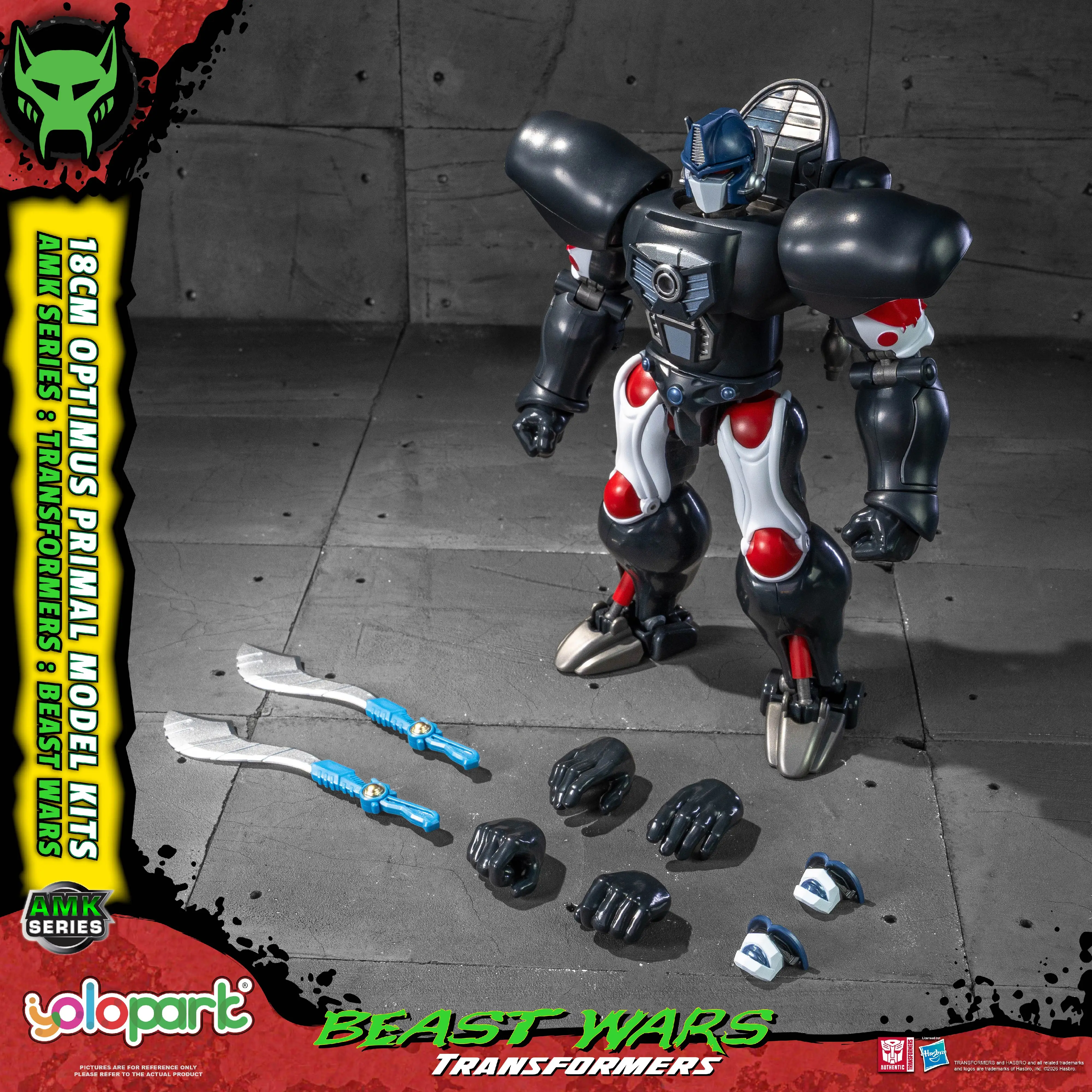 

YOLOPARK Transformers 18CM Figure Toy AMK Series BEAST WARS Optimus Primal Model Kits