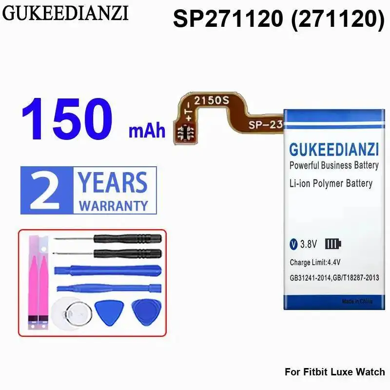 

Надежная сменная батарея для умных часов 150 мАч SP271120 271120 для блока питания Fitbit Luxe