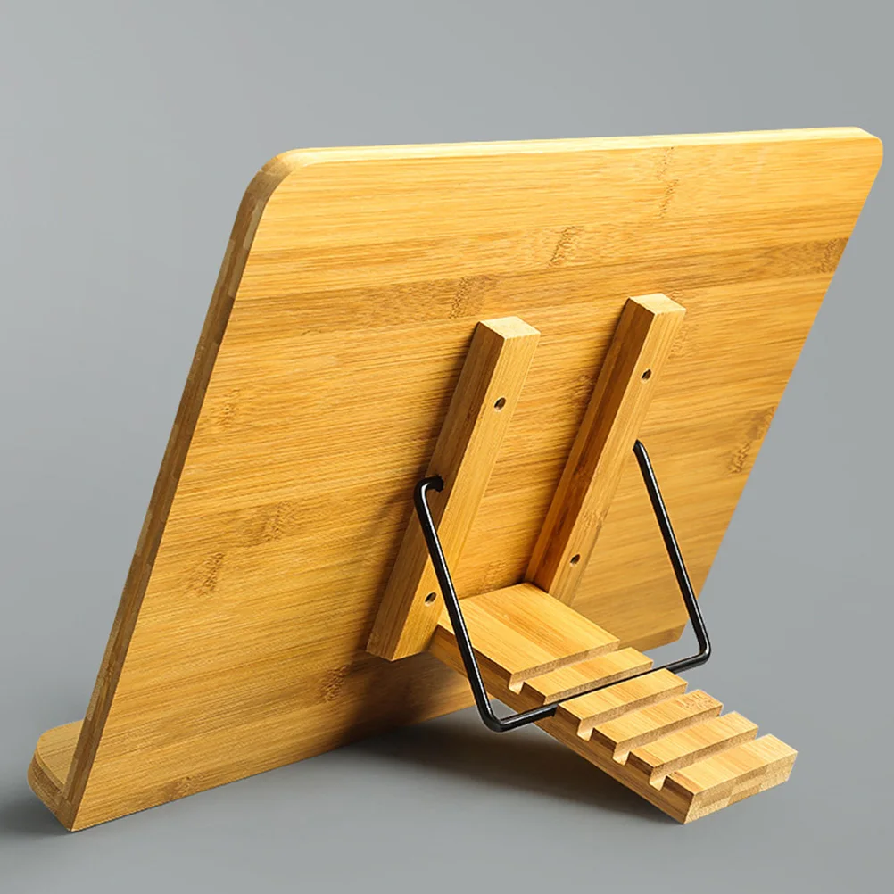رف قراءة قابل للتعديل، حامل كتب خشبي قابل للطي، مخطوطة سطح المكتب، دعم لتخفيف آلام الرقبة، مسند كتب قابل للتعديل للمنزل #1