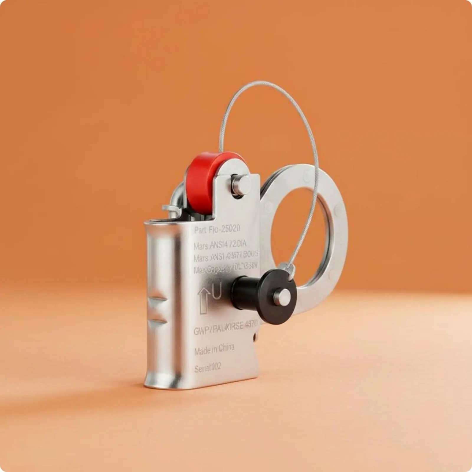 

Stainless Steel Rope Grab Detachable Design Rope Fall Arrester Self Locking Fall Arrester High Strength Climbing Ascender