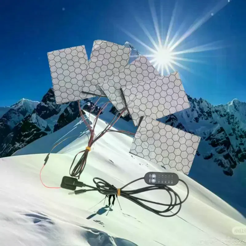 

【New】1 To 3/5/6/7/8 Thermal Winter Heating Vest Pads Electric Cloth Heater USB Heating Pads Vest Heater For DIY Heated Clothing