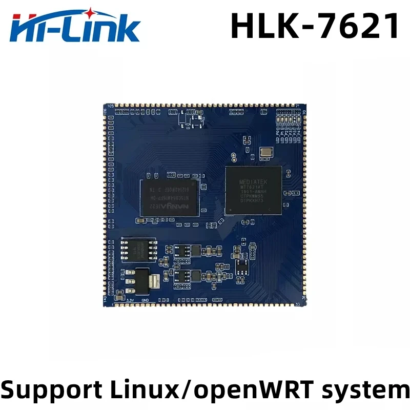 2pcs HLK-7621 Embedded Smart Gigabit Ethernet WIRELESS Gateway Module High Performance Dual Core Development Board