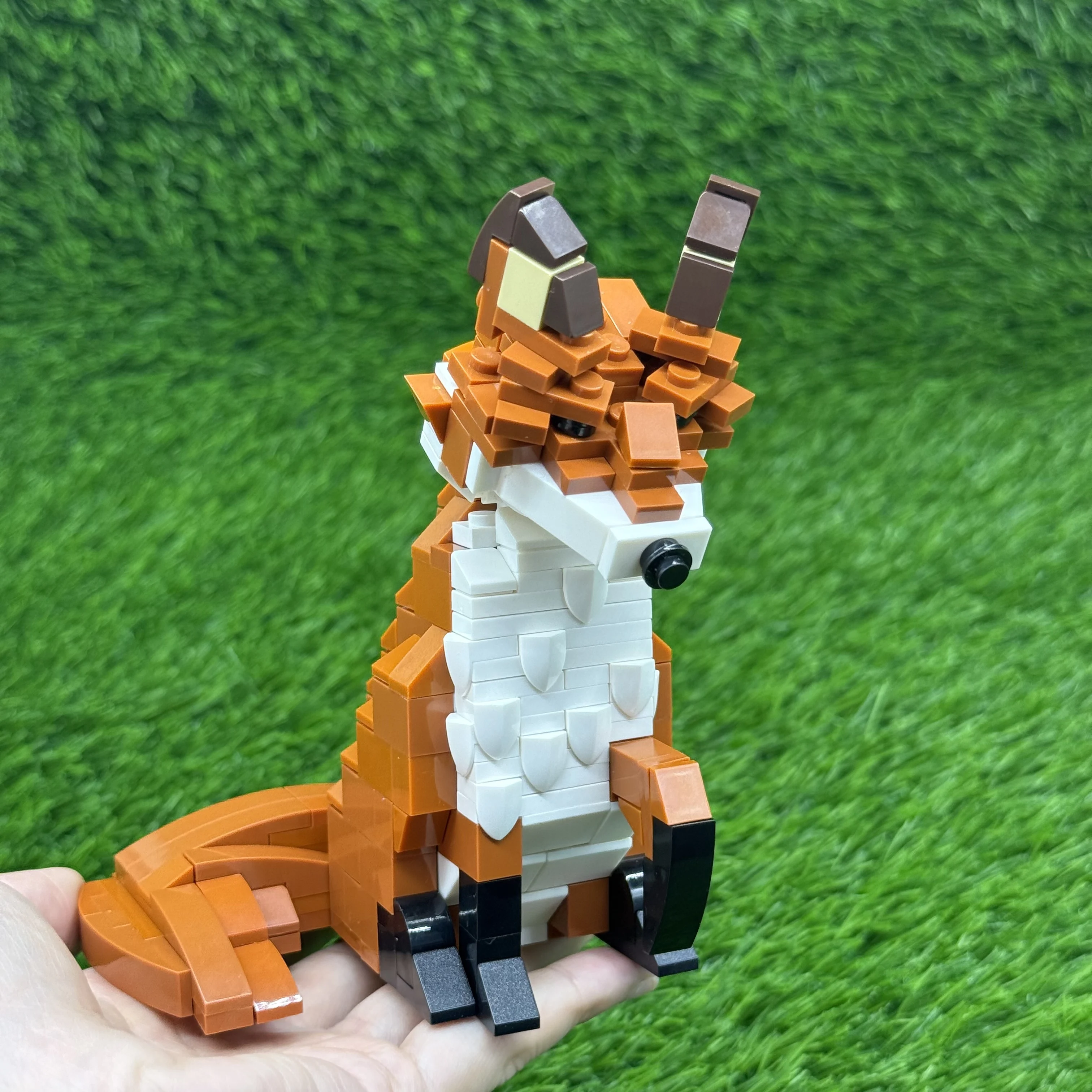MOC Fox and Wolf Building Block  Animal Series Red Fox Big Bad Wolf Brick Forest Animal Scene Action Figure Toy Christmas Gift view 4
