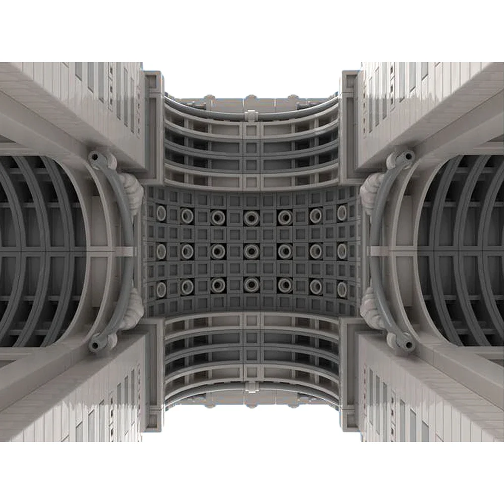 パリの凱旋門 MOC ヨーロッパ建築 ビルディングブロック 有名な記念碑 アーチ DIY モデルブロック コレクション おもちゃ ギフト