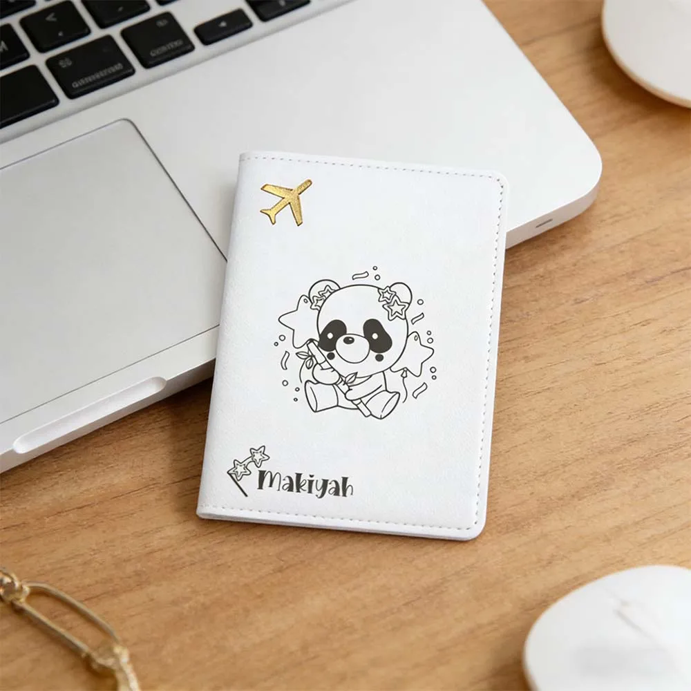 

Персонализированная обложка для паспорта с именем, 1 шт., подарок на новоселье, кожаная обложка для паспорта с тиснением, милый дизайн