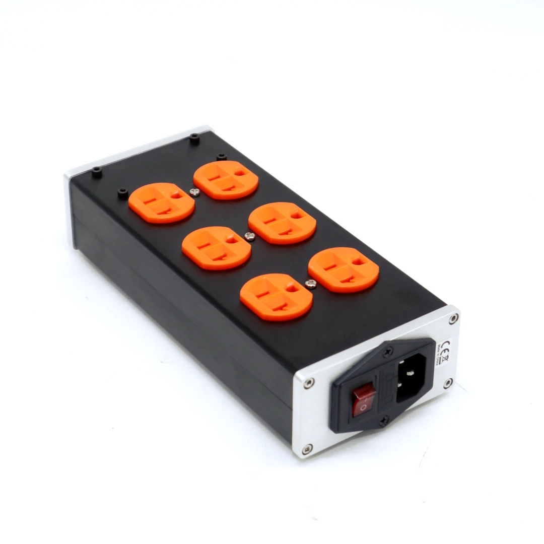 US-6P US AC Plug Power EMI Filter Outlets 6-position American standard AC 3-pin socket For US / Canada / Japan / Brazil