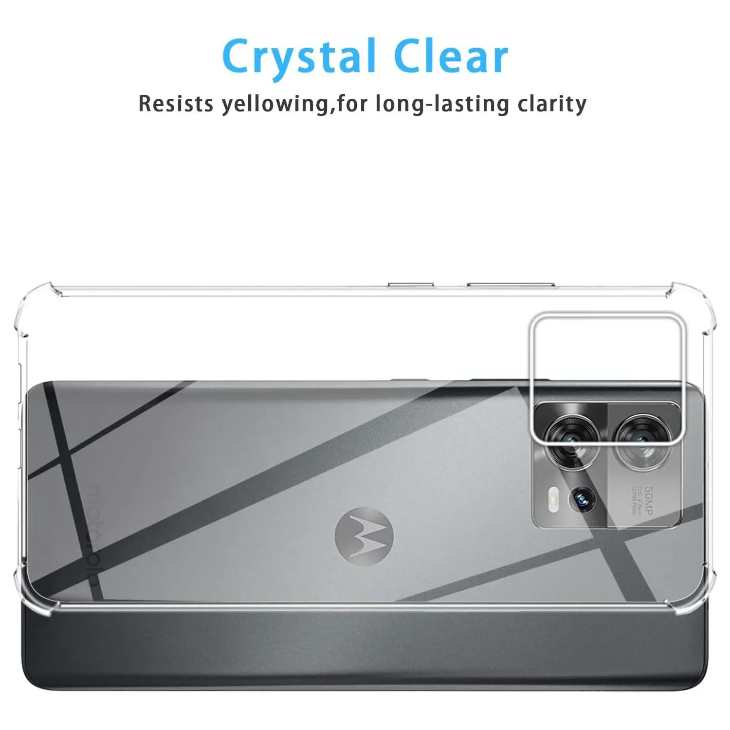 Luxury Clear Phone Case For Motorola Edge 30 Fusion 30 Neo 40 Neo 5G Shockproof Case For Motorola E13 E32 E22 E20 E30 Back Cover