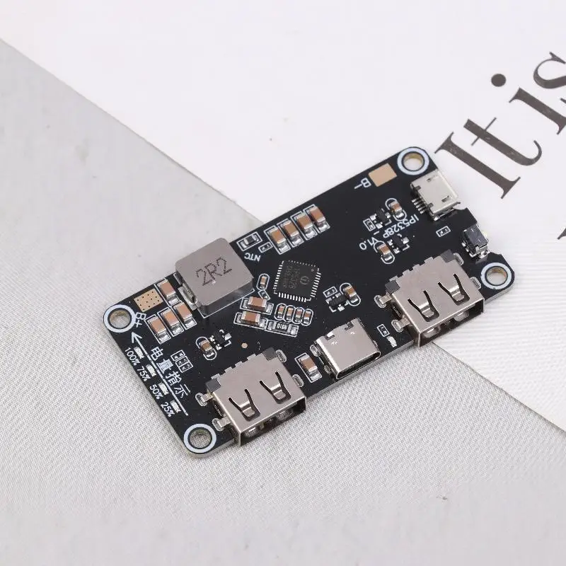 IP5328P Quick Charging Boost Converter Module - Lifts 3.7V to 5V/9V/12V for Personalized Power Bank Builds