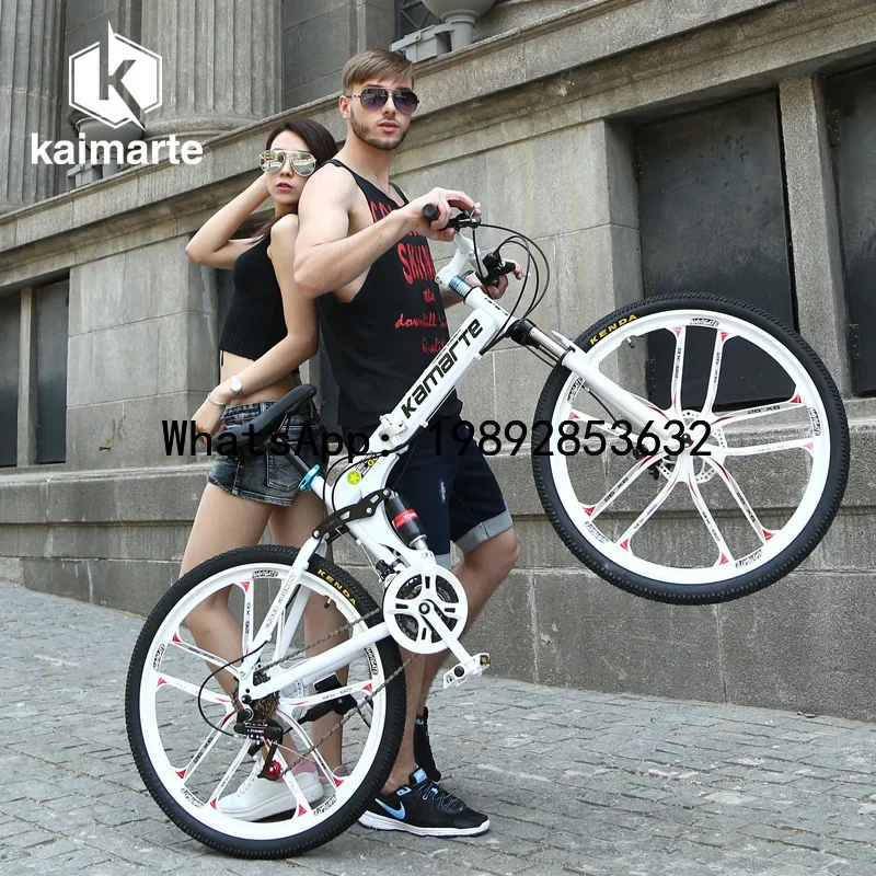 ZZ soft-tail folding mountain bike - adult, shock absorbing, off-road, variable speed, commuter, shock absorbing, off-road
